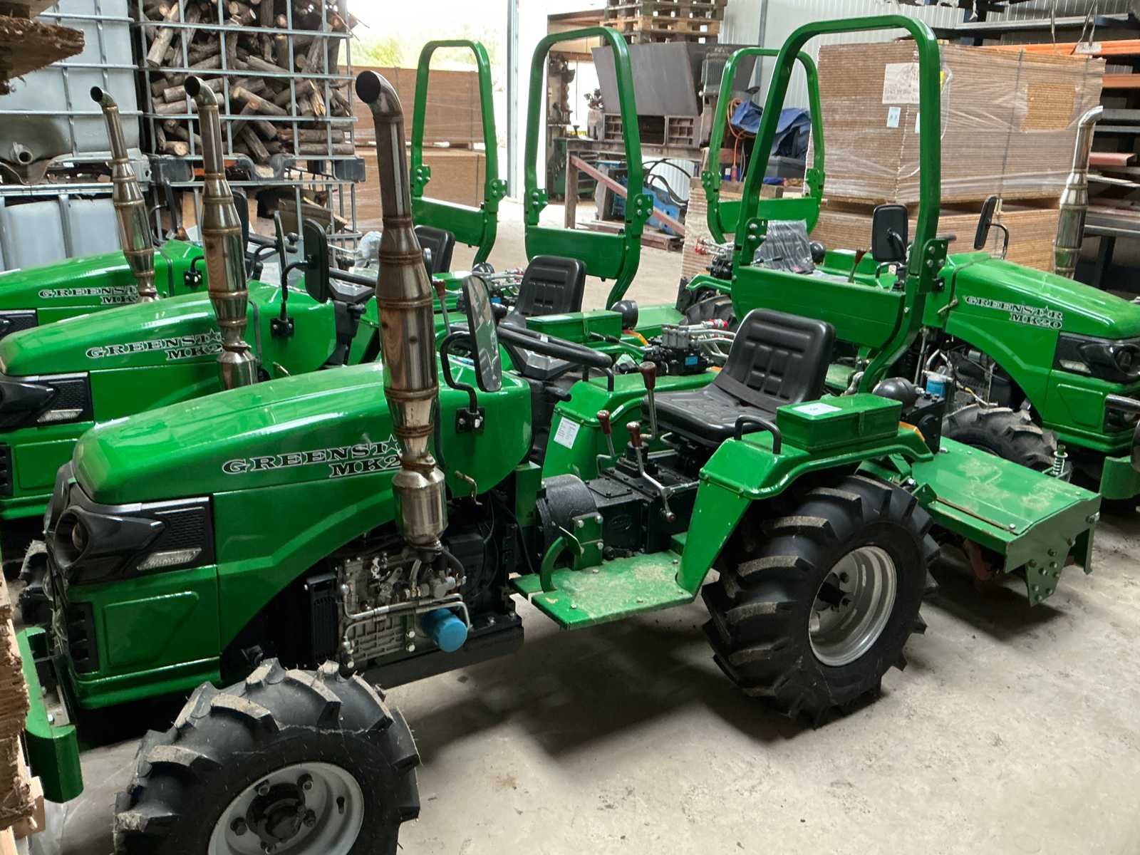 Minitractoren, infra materieel en aanbouwdelen