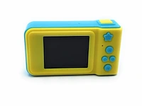 Minoni kindercamera 8 mp 1080p scherm 2 inch scherm 32g geheugenkaartlezer 3 12 jaar blauw - afbeelding 2 van  4