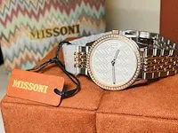 Missoni horloge 60 diamanten 0.33 carat prijs €1900,00 + taxatierapport - afbeelding 1 van  10