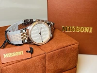 Missoni horloge 60 diamanten 0.33 carat prijs €1900,00 + taxatierapport - afbeelding 4 van  10