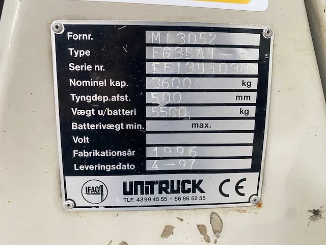 Mitsubishi - fg35 - vorkheftruck - afbeelding 4 van  13