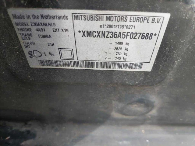 Mitsubishi colt 1.5 instyle 2005 | 59-rh-hr - afbeelding 9 van  22