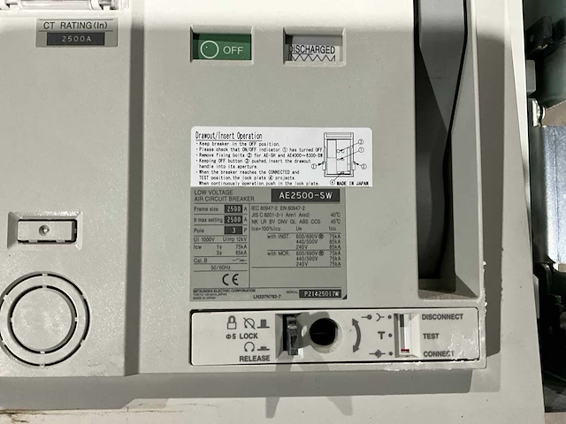 Mitsubishi electric ae2500-sw circuit breaker - afbeelding 5 van  5