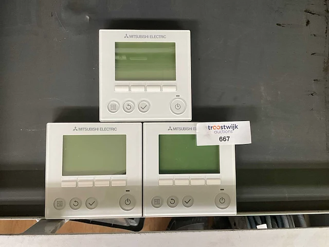 Mitsubishi par-31maa thermostaat voor airconditioning (3x) - afbeelding 2 van  4