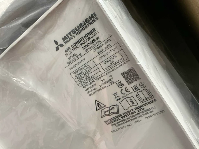 Mitsubishi srk35zs-w airconditioning binnenunit - afbeelding 3 van  3
