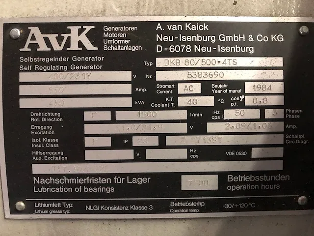 Mitsubitsi-avk s6nptk noodstroomaggregaat - afbeelding 17 van  19