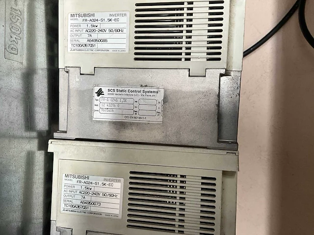 Mitsubushi fr-a024-51.5k-ec 1.5kw frequentieregelaar (2x) - afbeelding 4 van  4