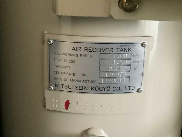 Mitsui seiki i-14045a olievrije compressor - afbeelding 10 van  11