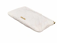 Miu miu - pochette - handtas wit lak leer met gouden details - afbeelding 2 van  14