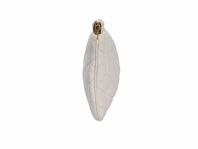 Miu miu - pochette - handtas wit lak leer met gouden details - afbeelding 10 van  14