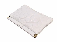 Miu miu - pochette - handtas wit lak leer met gouden details - afbeelding 12 van  14