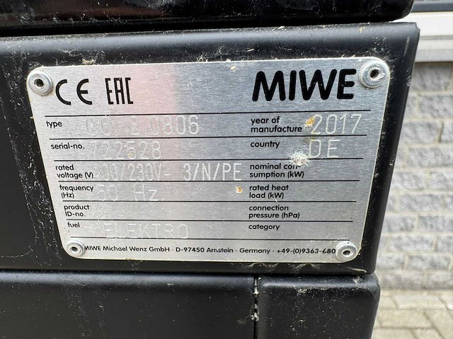 Miwe - 2017 - condo deck co 2.0806 - bakkerijoven / dekoven - afbeelding 3 van  5