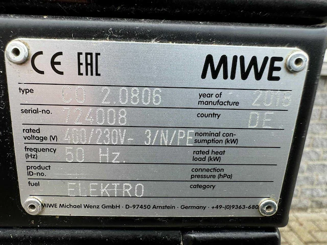 Miwe - 2018 - condo dekoven - bakkerijoven - afbeelding 5 van  5