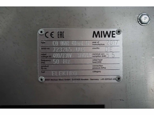Miwe - condo - heteluchtoven - afbeelding 7 van  10