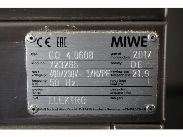 Miwe - condo - heteluchtoven - afbeelding 8 van  10