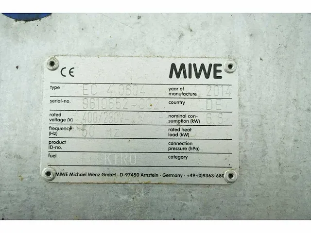 Miwe - ec 4.0604 - conventionele oven - afbeelding 2 van  12