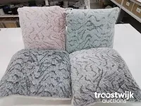 Mix kussenhoes sierkussen 45x45cm 210 stuks nieuw grijs / bruin / mint / rosé - afbeelding 1 van  6