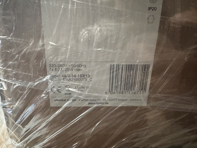 Mix pallet met 33 stuks design verlichting paco home - afbeelding 4 van  9