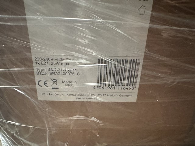 Mix pallet met ca. 33 stuks design verlichting paco home - afbeelding 5 van  9