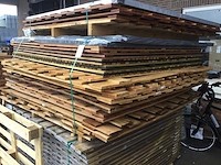 Mix van houten tuinomheiningen. - afbeelding 1 van  4