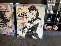 Mixed media jochem bakker ”shok” - afbeelding 1 van  5