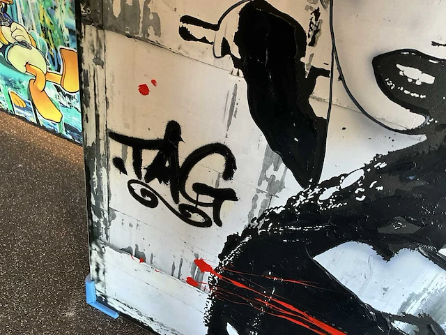 Mixed media jochem bakker ”tag” - afbeelding 2 van  5