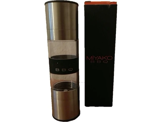 Miyako peper- & zout stel/molen rvs aantal 1 stuks. - afbeelding 2 van  3