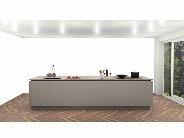 Mk 2815 zera ma eilandkeuken met hoge kastenwand - afbeelding 2 van  9