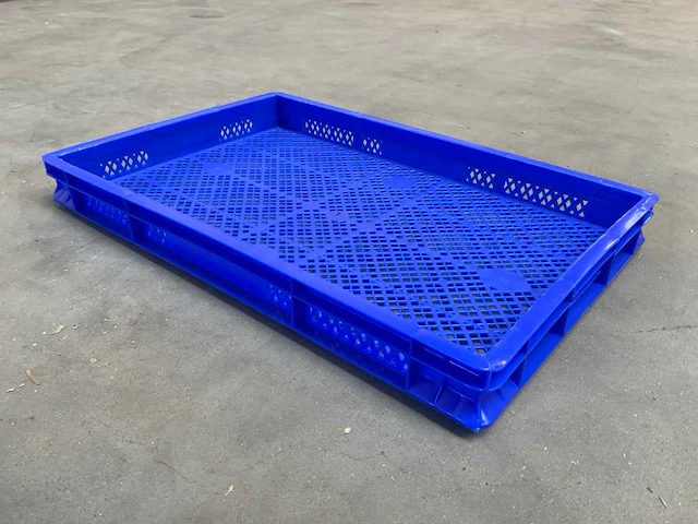 Mkp-301 kunststof krat geperforeerd 600x400x65mm (139x) - afbeelding 4 van  7