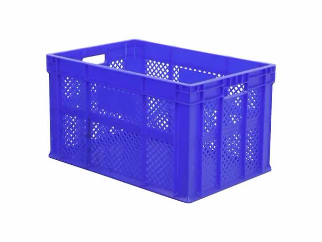 Mkp-307 kunststof krat geperforeerd 600x400x340mm (40x) - afbeelding 5 van  10