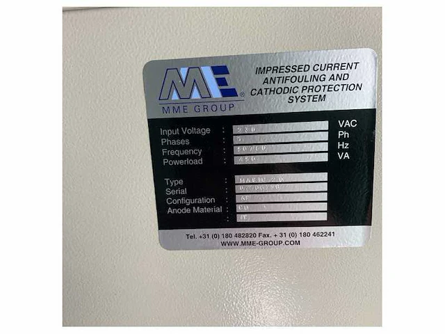 Mme group impressed current anti-fouling system 230v 50/60hz - afbeelding 2 van  10