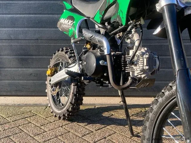 Mmx pro 125cc green edition pitbike - afbeelding 2 van  5