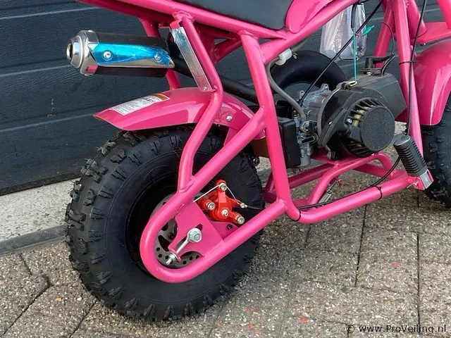 Mmx pro 49cc 2-takt mini pitbike (roze) - afbeelding 4 van  4