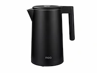 Moa waterkoker met temperatuurregeling 1,7 liter dubbelwandig warmhoudfunctie e 2200w zwart - afbeelding 1 van  1