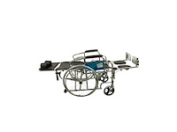 Mobiclinic obelisco opvouwbare rolstoel voor volwassenen - zelfrijdende afneembare arm- en voetsteunen zwart - afbeelding 2 van  5