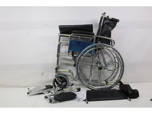 Mobiclinic obelisco opvouwbare rolstoel voor volwassenen - zelfrijdende afneembare arm- en voetsteunen zwart - afbeelding 5 van  5