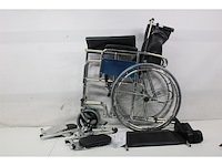 Mobiclinic obelisco opvouwbare rolstoel voor volwassenen - zelfrijdende afneembare arm- en voetsteunen zwart - afbeelding 5 van  5