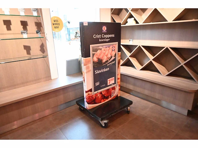 Mobiel dubbelzijdig reclamebord - afbeelding 1 van  2