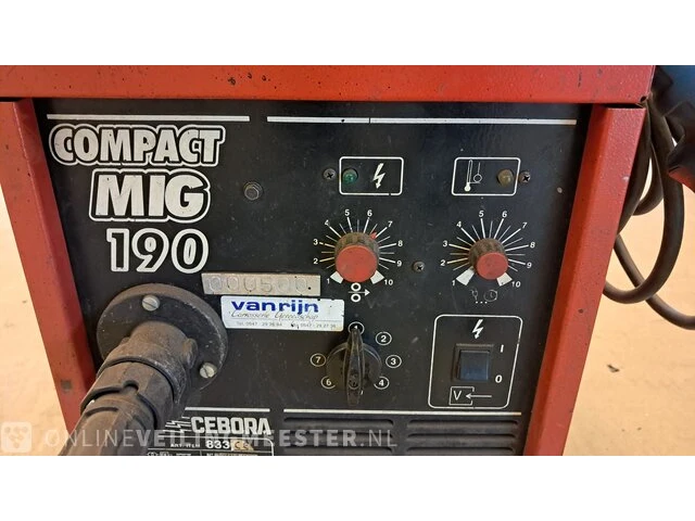 Mobiel lasapparaat cebora, compact mig 190 - afbeelding 5 van  11