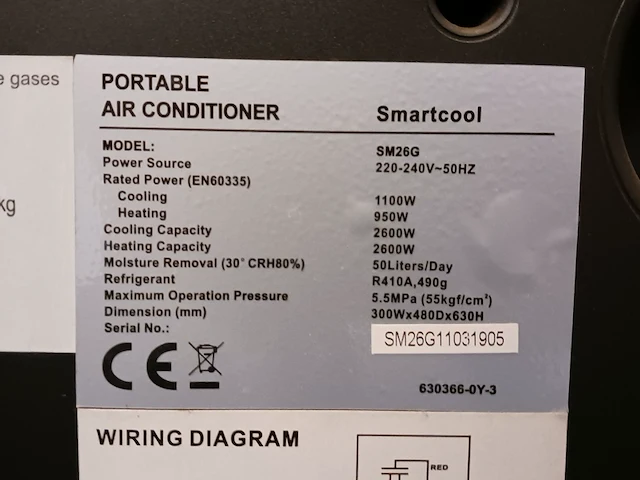 Mobiele airco smartcool, sm26g - afbeelding 5 van  7