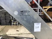 Mobiele aluminium magazijntrap - afbeelding 4 van  4