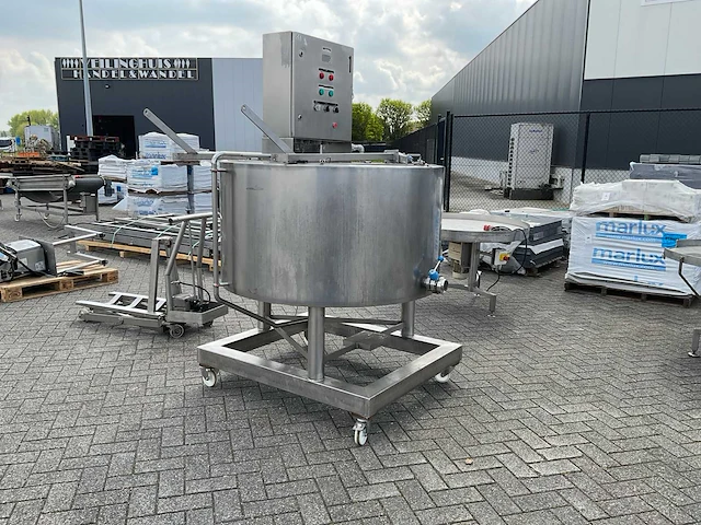 Mobiele bain marie mengtank - afbeelding 1 van  9