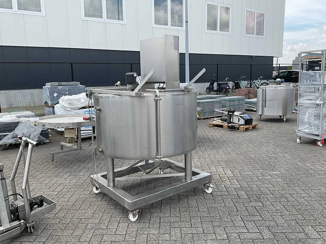 Mobiele bain marie mengtank - afbeelding 2 van  9