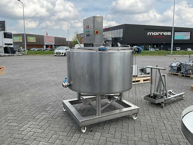 Mobiele bain marie mengtank - afbeelding 4 van  9