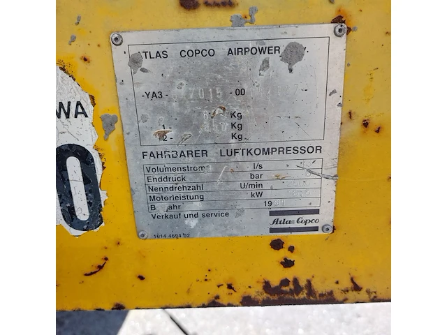 Mobiele compressor, atlas copco - afbeelding 24 van  30