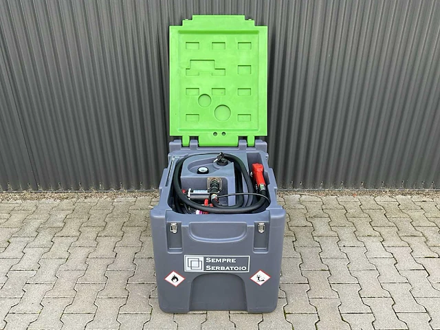 Mobiele dieseltank met elektrische 12 volt pomp, 200 liter - afbeelding 1 van  14
