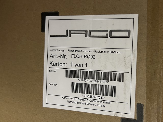 Mobiele flip-over met 5 wielen 60x90 cm jago, flch-ro02 - afbeelding 3 van  3