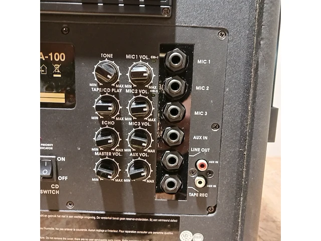 Mobiele geluidsinstallatie, alecto, mpa-100 - afbeelding 12 van  13