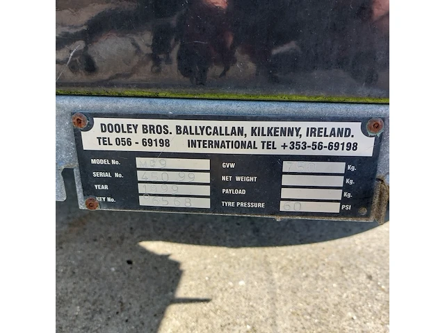 Mobiele hogedruk reiniger, dooley bros, mc 9, 1999 - afbeelding 29 van  35