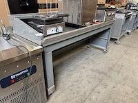Mobiele horeca bar met rvs blad - afbeelding 1 van  7